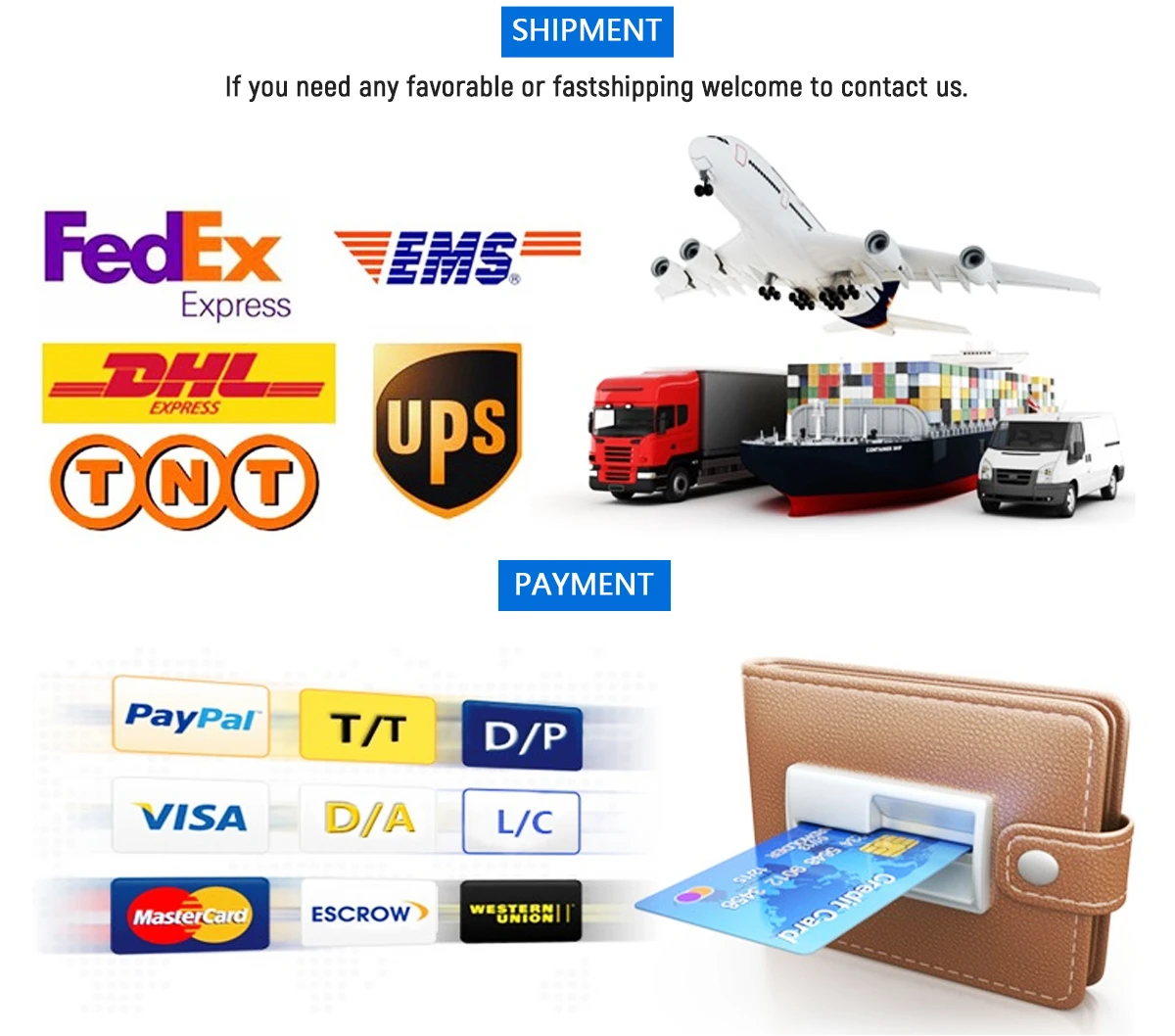 shipment and payment shipment and payment